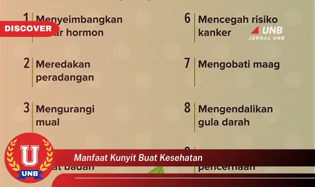 Ketahui 6 Manfaat Kunyit Yang Jarang Diketahui Untuk Kesehatan