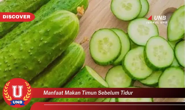 Intip Manfaat Makan Timun Sebelum Tidur Yang Bikin Kamu Penasaran