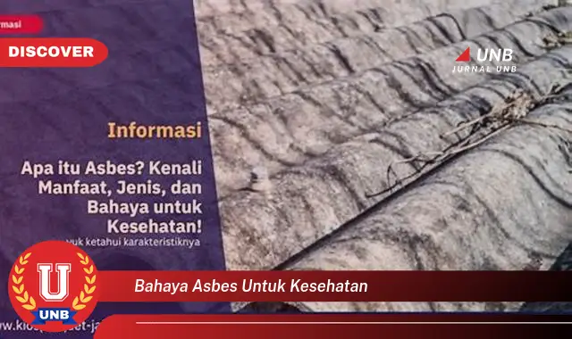 bahaya asbes untuk kesehatan