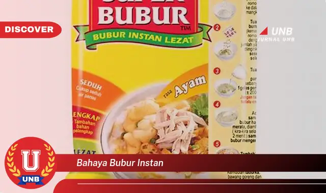 bahaya bubur instan bahaya bubur instan