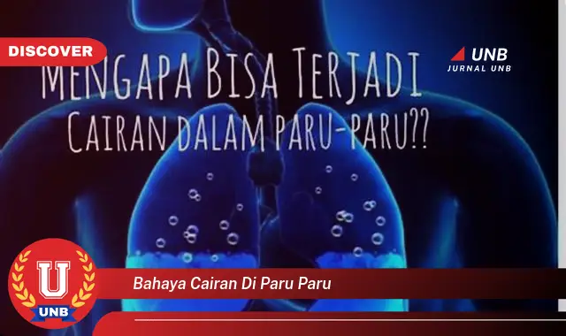 bahaya cairan di paru paru
