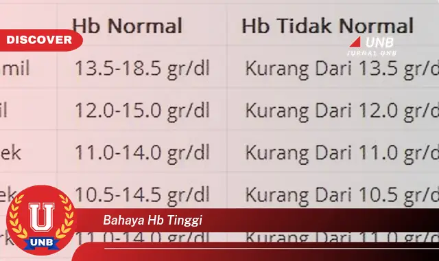 bahaya hb tinggi bahaya hb tinggi