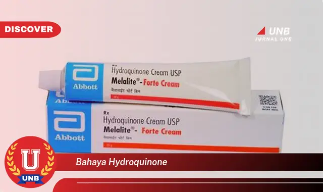 bahaya hydroquinone bahaya hydroquinone