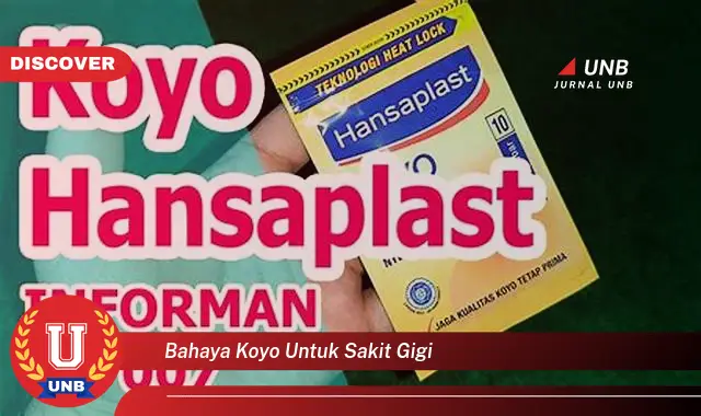 bahaya koyo untuk sakit gigi
