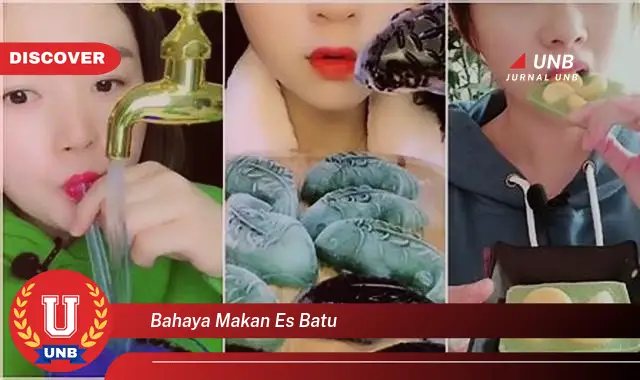 bahaya makan es batu