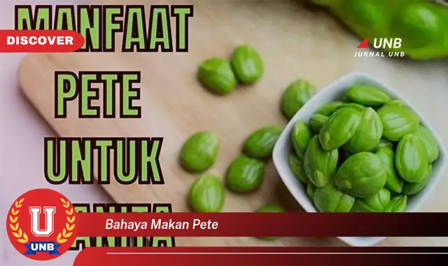 bahaya makan pete