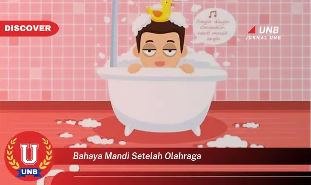 bahaya mandi setelah olahraga