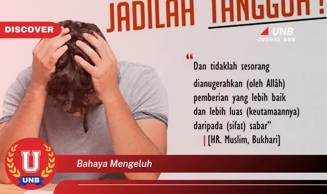 bahaya mengeluh