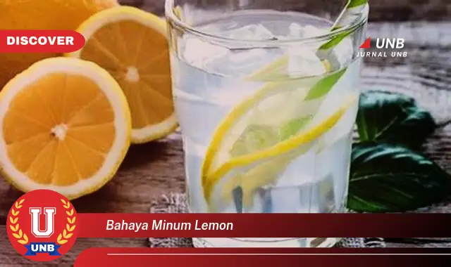 bahaya minum lemon