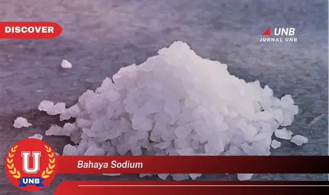 bahaya sodium bahaya sodium