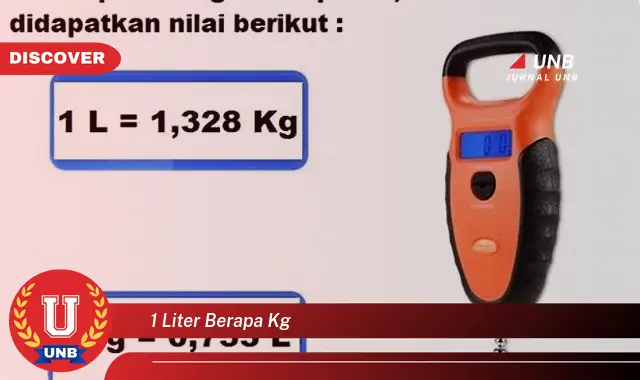 1 liter berapa kg