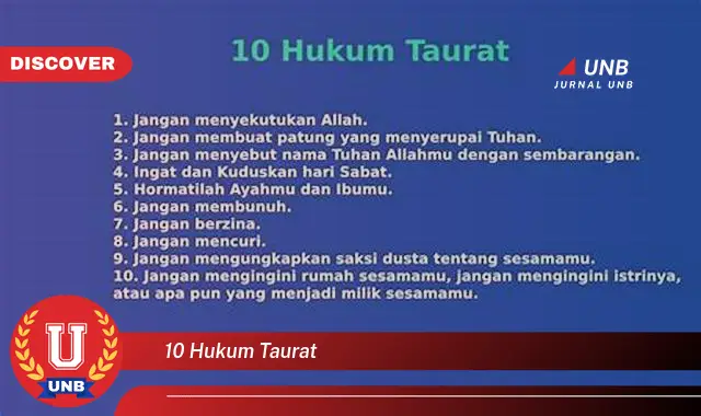 10 hukum taurat