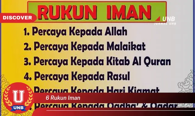 6 rukun iman