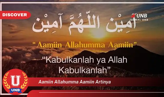 aamiin allahumma aamiin artinya