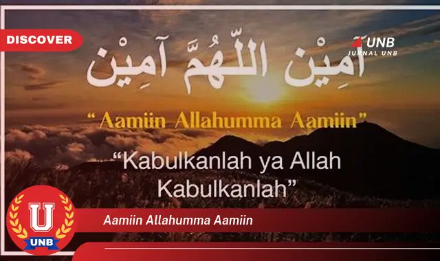 aamiin allahumma aamiin