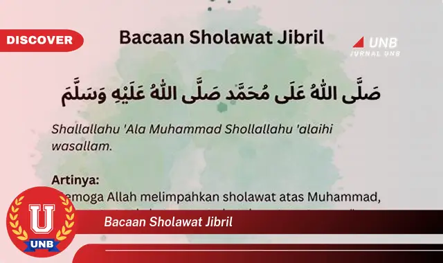 bacaan sholawat jibril