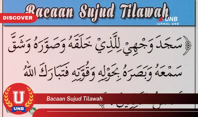 bacaan sujud tilawah