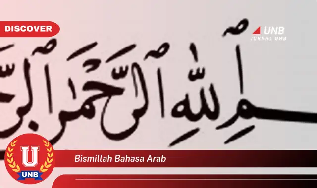 bismillah bahasa arab