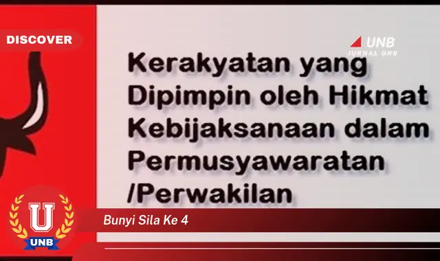 Ketahui 7 Hal Penting tentang Isi Sila ke-4 Pancasila yang Jarang Diketahui