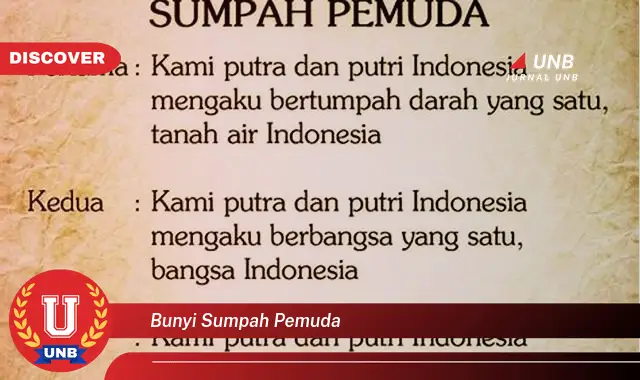 Intip 7 Hal Penting tentang Bunyi Sumpah Pemuda yang Wajib Kamu Ketahui