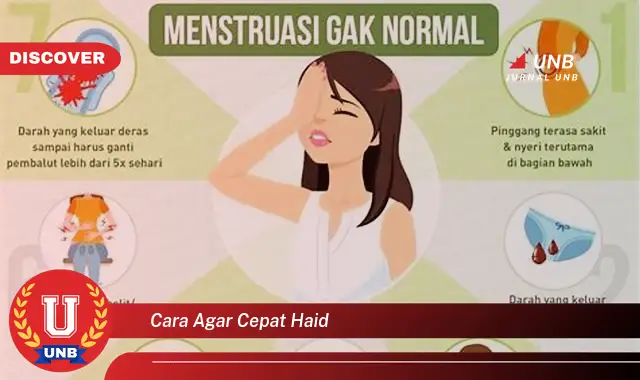 cara agar cepat haid