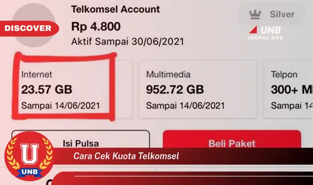 cara cek kuota telkomsel