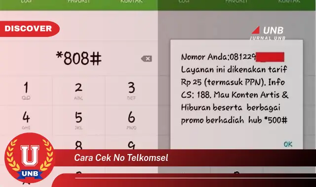 cara cek no telkomsel