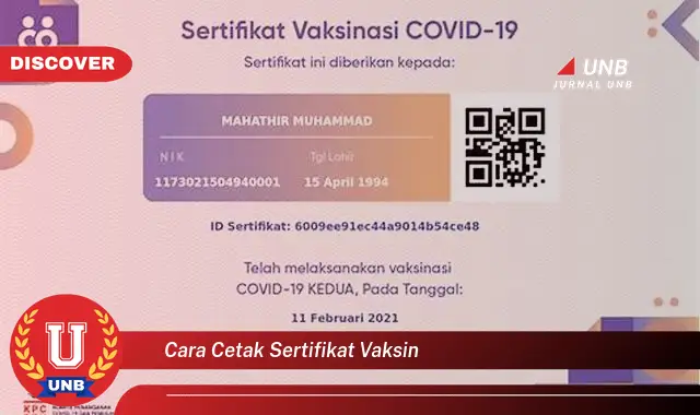 Intip 7 Cara Cetak Sertifikat Vaksin yang Jarang Diketahui!