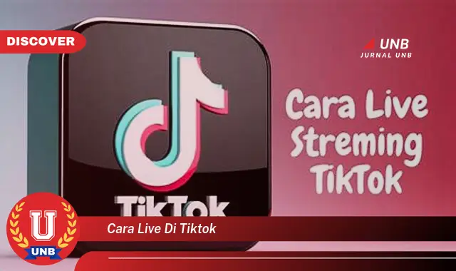 cara live di tiktok