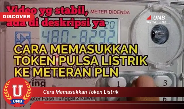 cara memasukkan token listrik