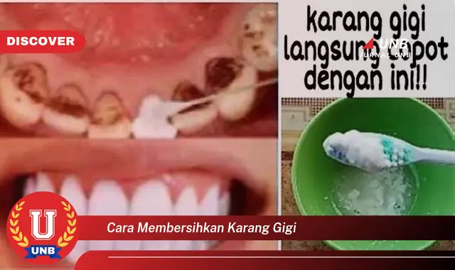 cara membersihkan karang gigi