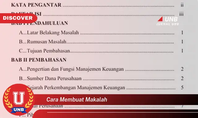 cara membuat makalah