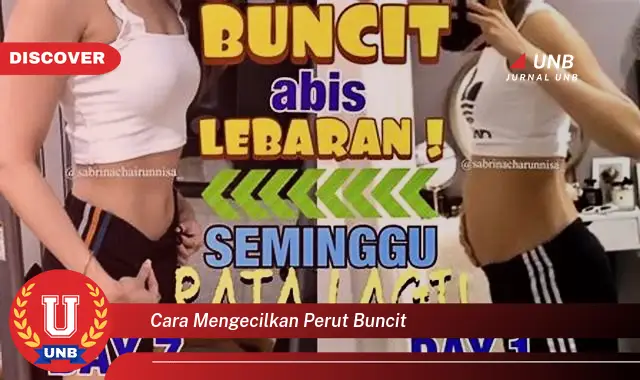 cara mengecilkan perut buncit