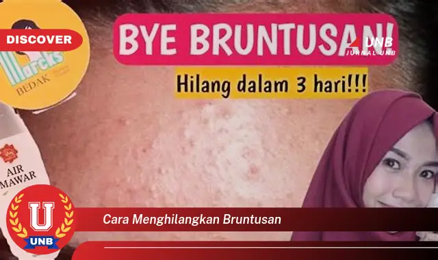 cara menghilangkan bruntusan