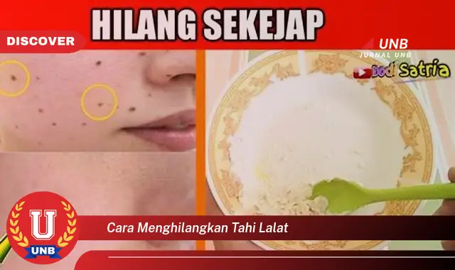 cara menghilangkan tahi lalat