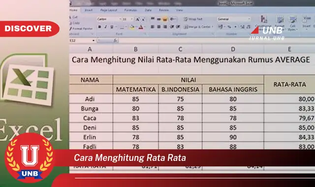 cara menghitung rata rata