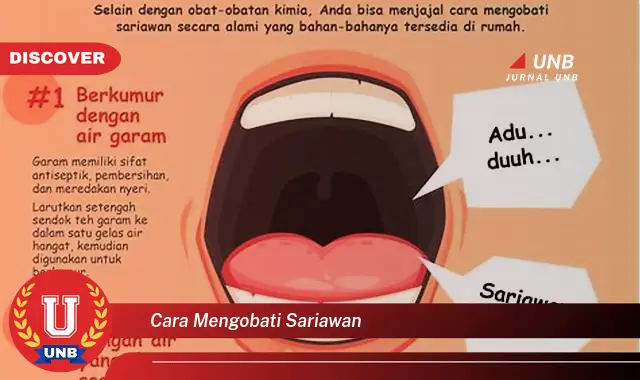 cara mengobati sariawan