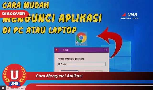 cara mengunci aplikasi