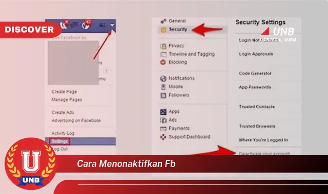 cara menonaktifkan fb