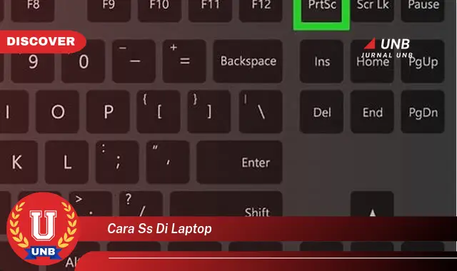 cara ss di laptop