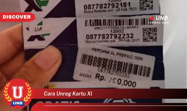 cara unreg kartu xl