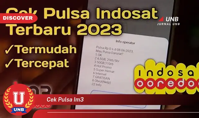 cek pulsa im3