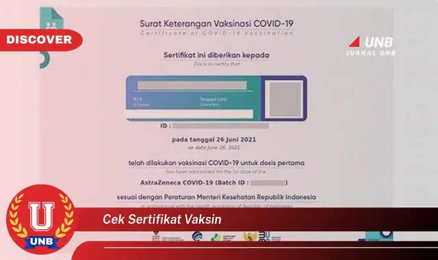 cek sertifikat vaksin