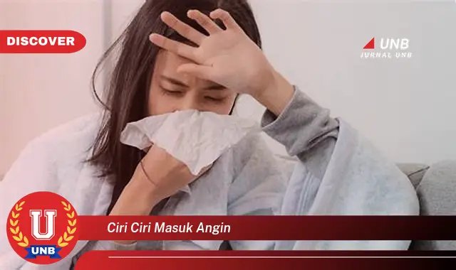 ciri ciri masuk angin