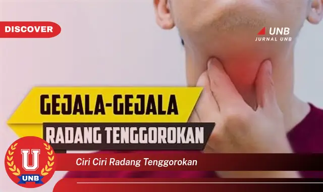 ciri ciri radang tenggorokan