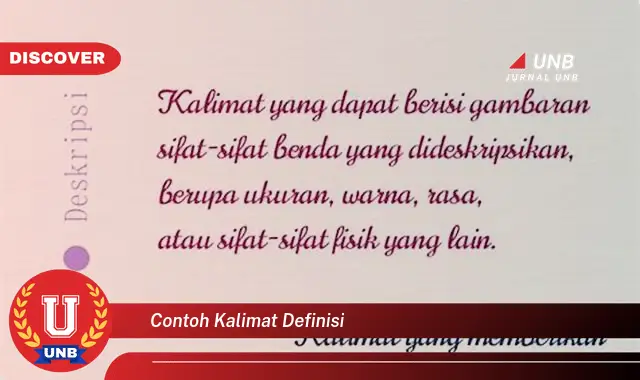 contoh kalimat definisi