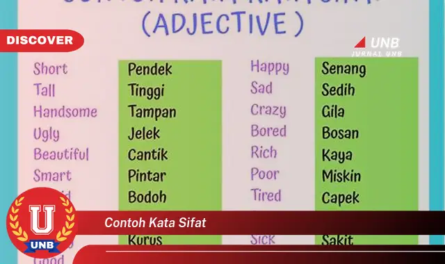 contoh kata sifat