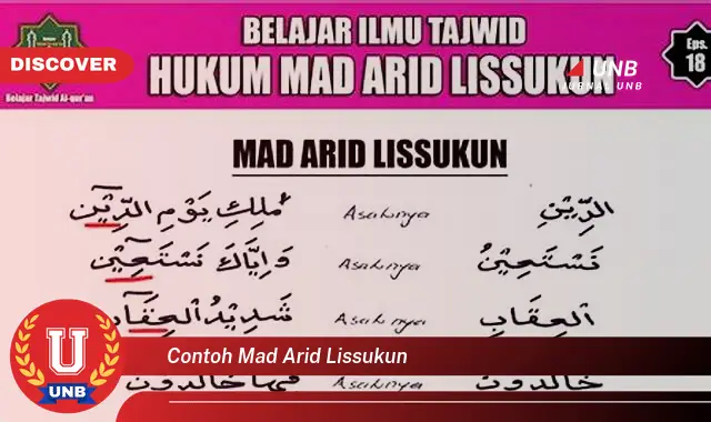 contoh mad arid lissukun