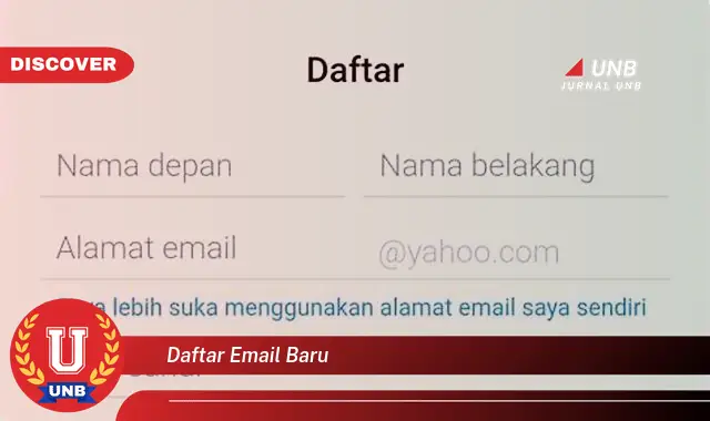 daftar email baru