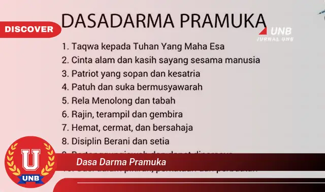 dasa darma pramuka